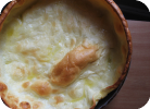 david eyre's baked pancake with homemade apple syrup