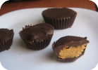 dark chocolate peanut butter cups