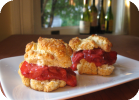 strawberry rhubarb shortcake