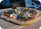 grilled pizza